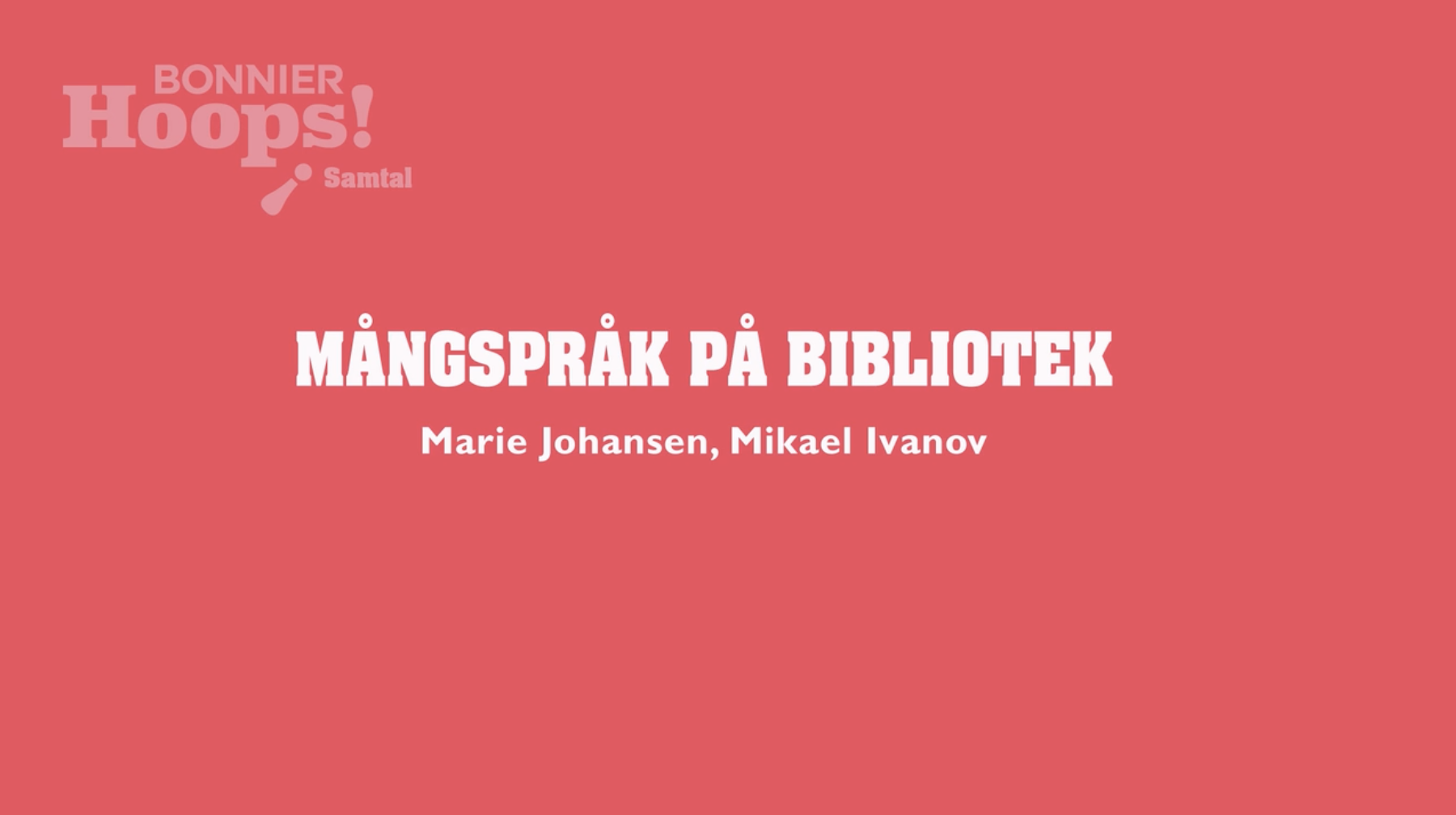 Mångspråk på bibliotek