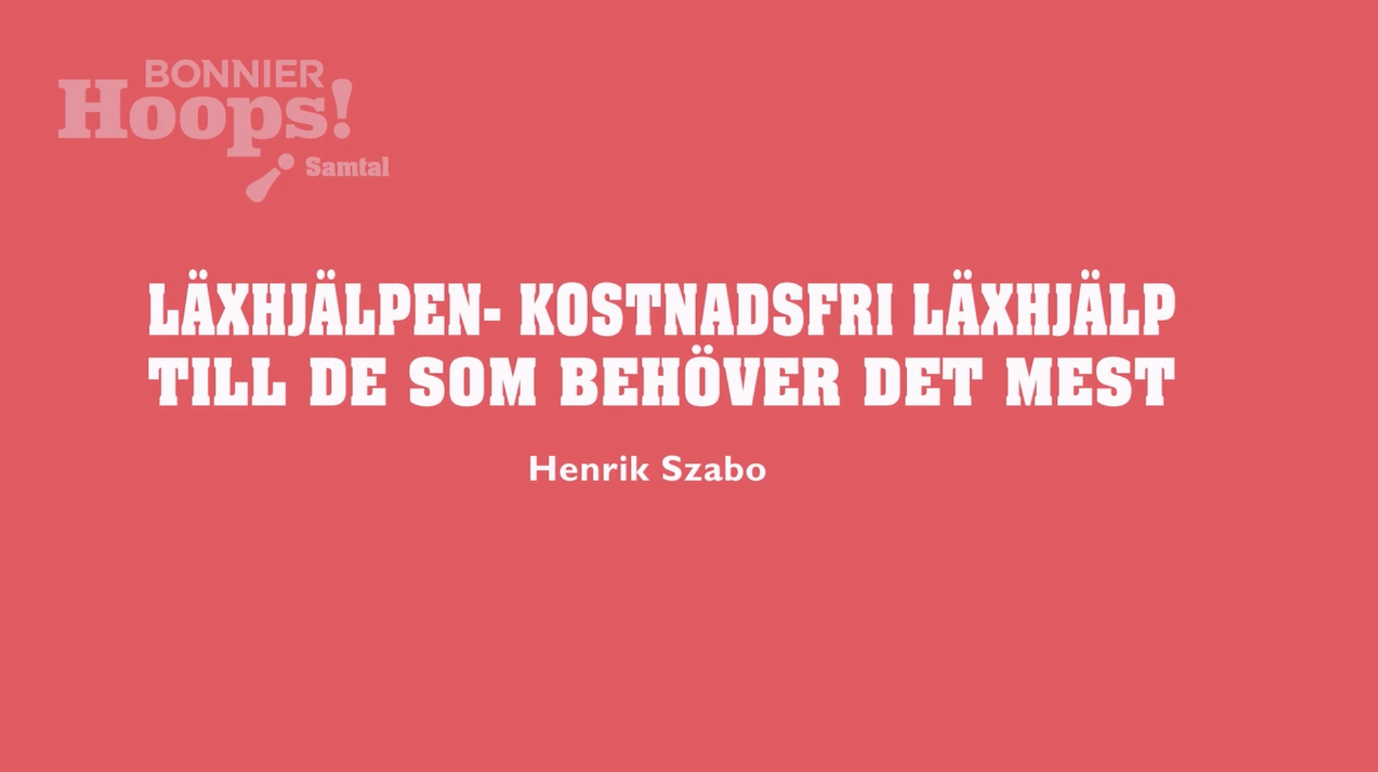 Läxhjälpen – Kostnadsfri läxhjälp till de som behöver det mest