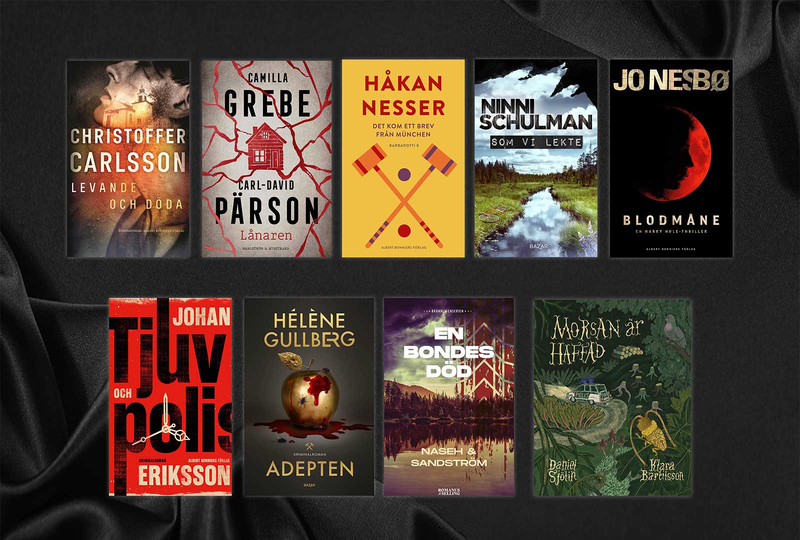 De är nominerade till Svenska Deckarakademins pris 2023