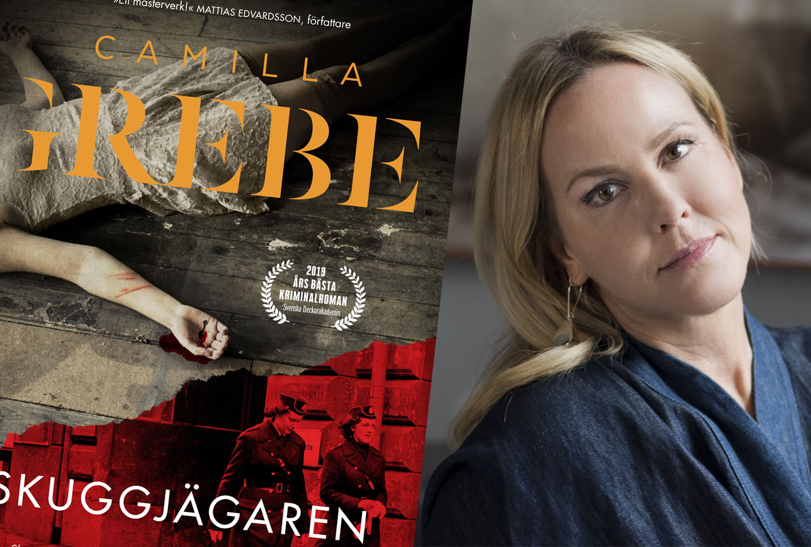 Camilla Grebe prisas på nytt med Glasnyckeln