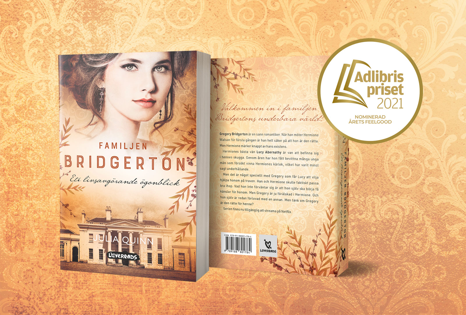Familjen Bridgerton. Ett livsavgörande ögonblick nomineras till Adlibrispriset