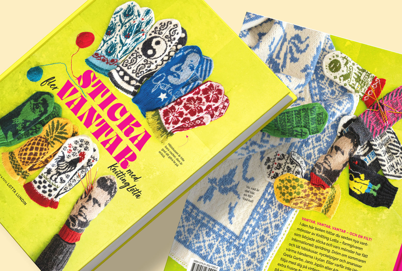 Knitting Lotta tillbaka med fler färgstarka vantar – och en filt!