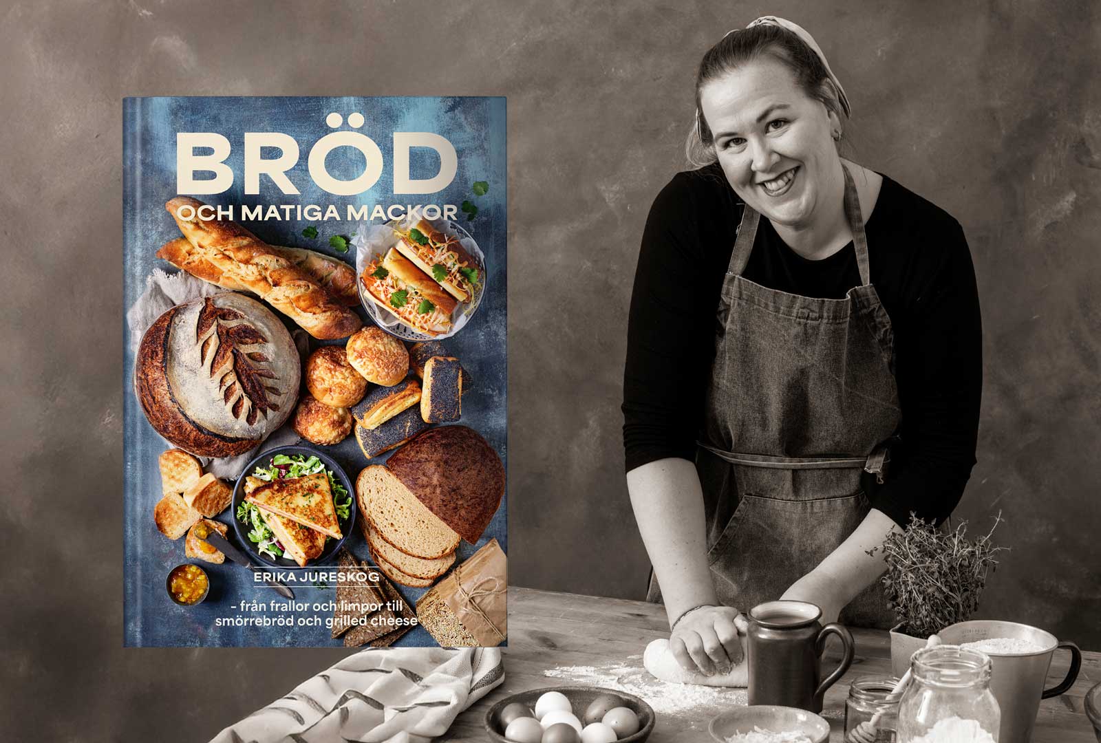 Erika Jureskog släpper sin första bakbok med 50 recept