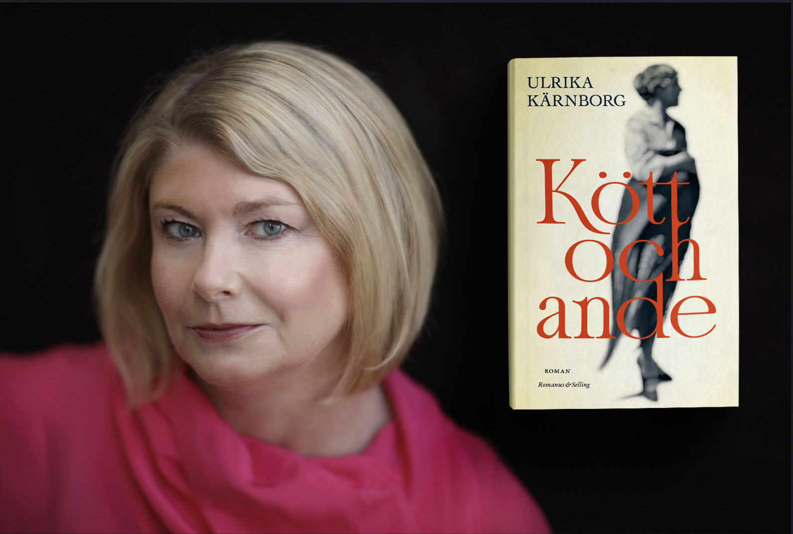 Ulrika Kärnborg porträtterar stjärnförfattaren Marika Stiernstedt i romanen Kött och ande