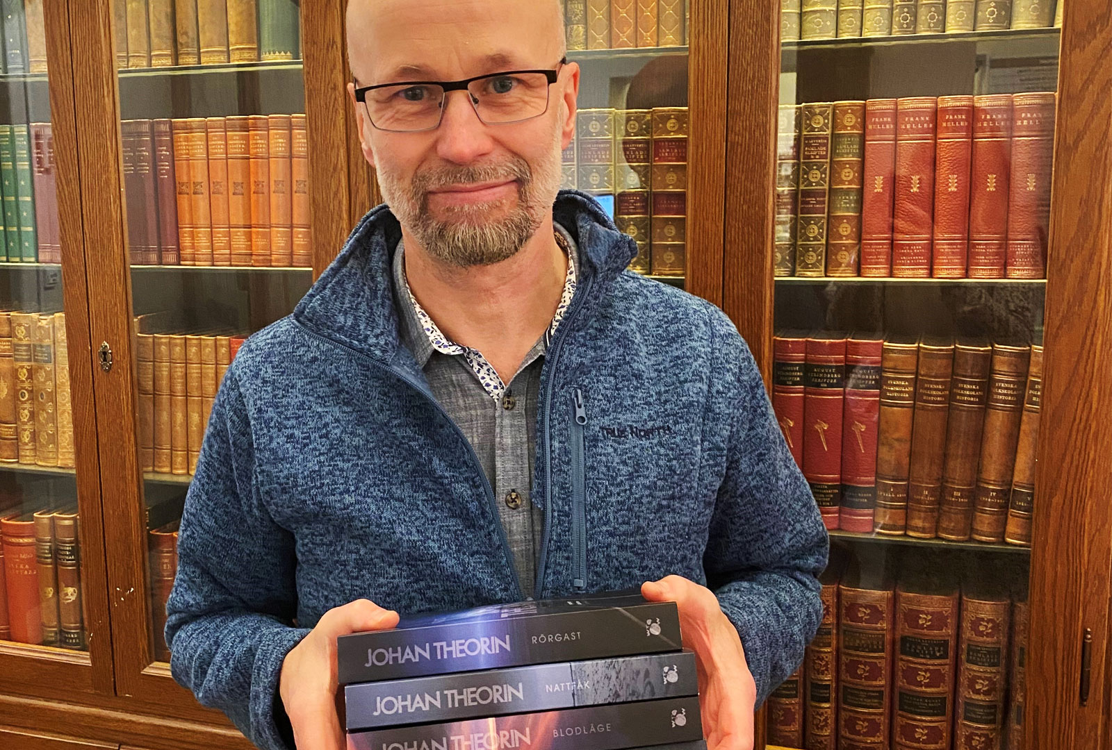 Johan Theorin medverkar i podden Samtal om böcker