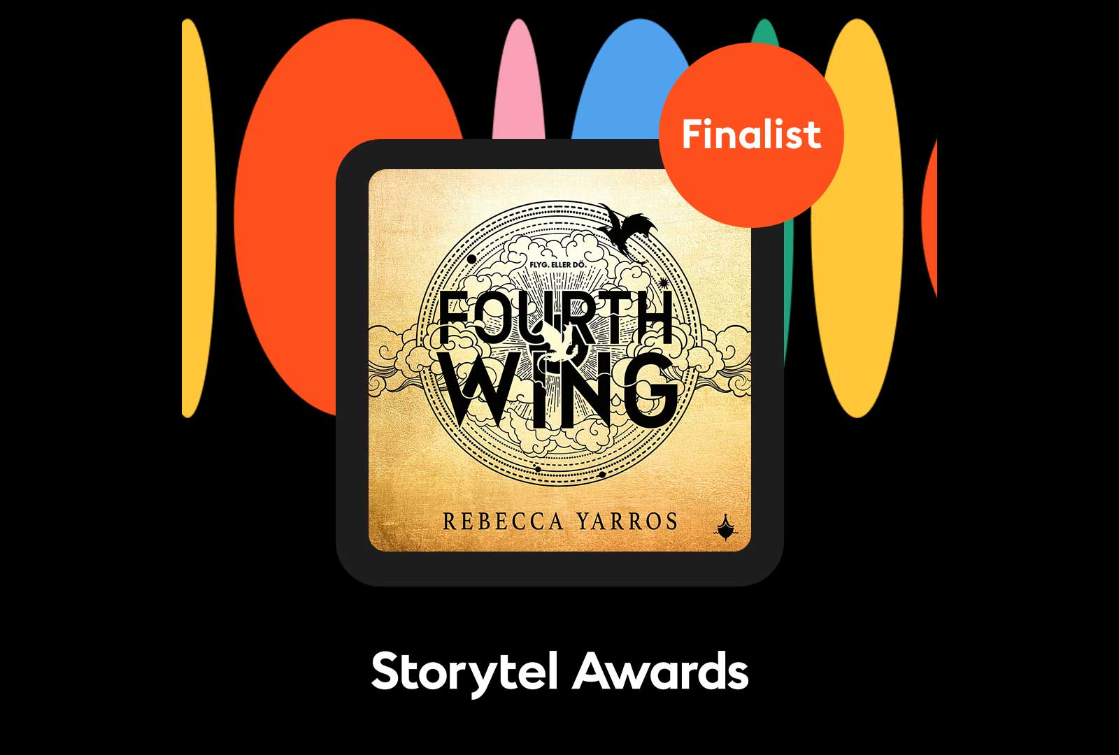 Fourth Wing finalist i Storytel Awards - Stora ljudbokspriset