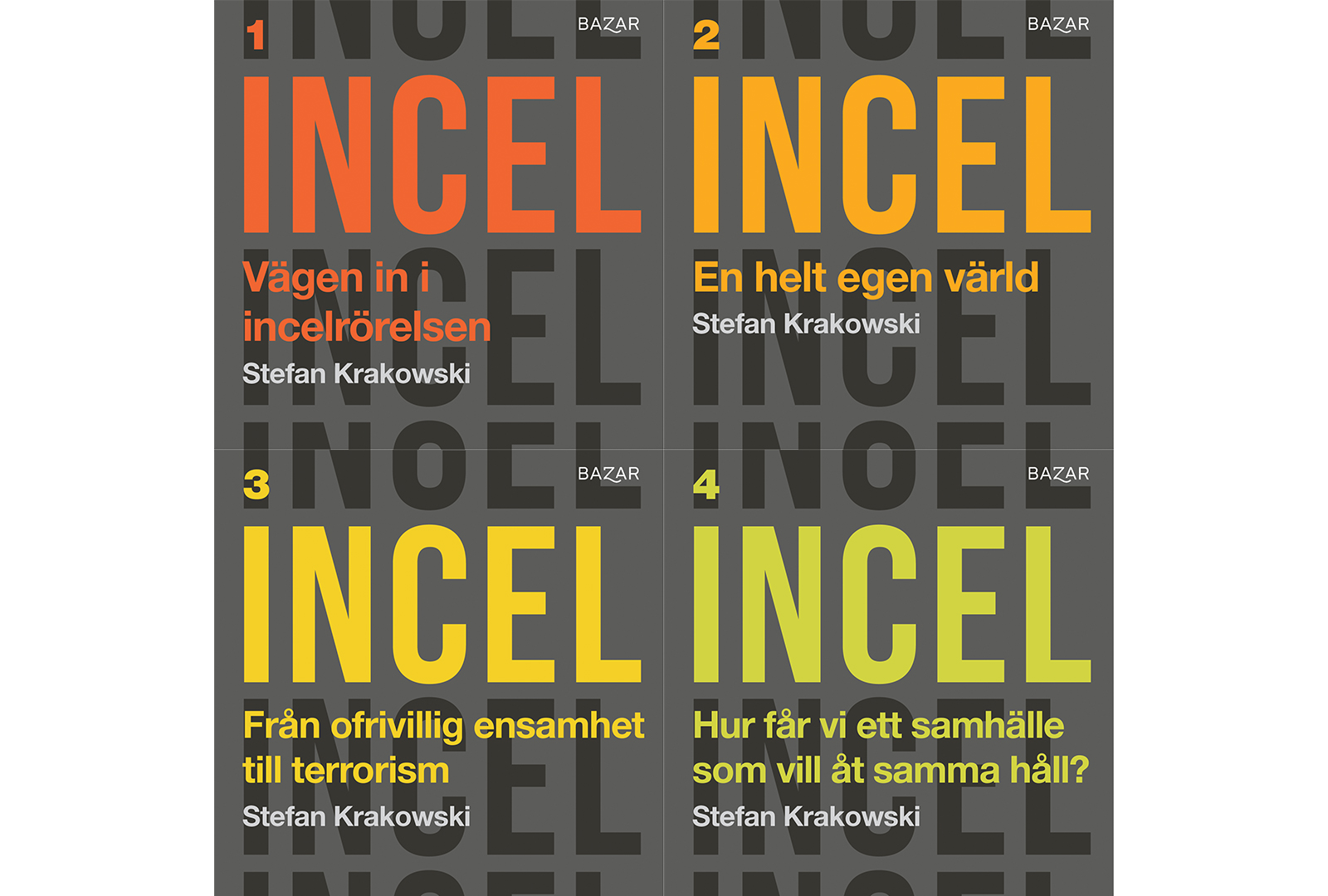 Exklusivt bonusmaterial till Stefan Krakowskis bok Incel – Om ofrivilligt celibat och en mansroll i kris