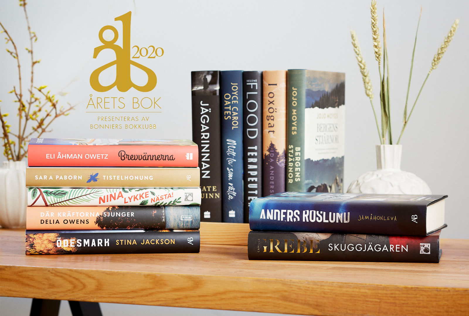 Stina Jackson, Anders Roslund och Sara Paborn nomineras till Årets Bok