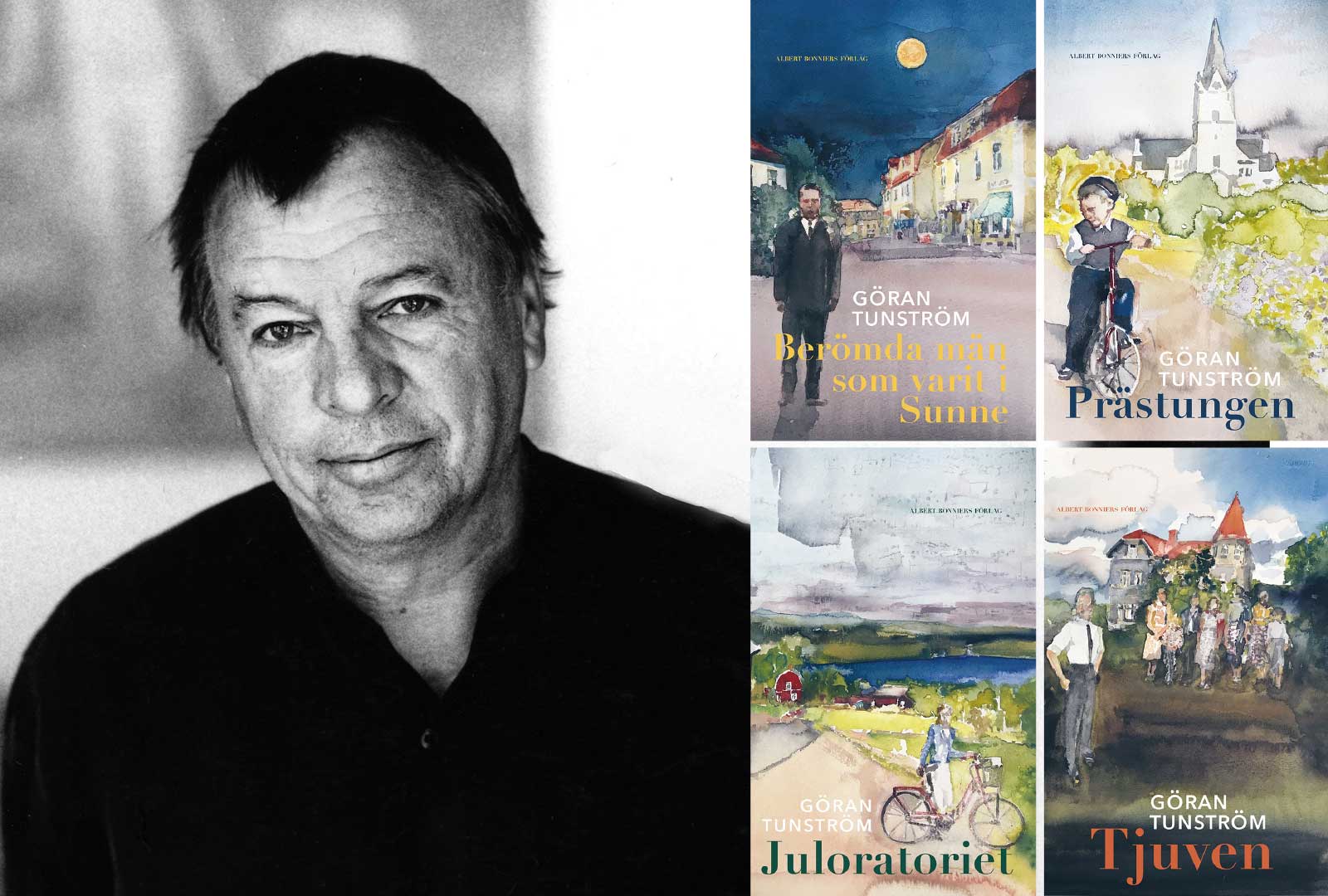 Göran Tunströms romaner i nyutgåva med omslag av Lars Lerin