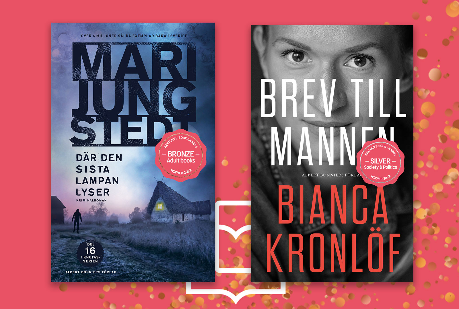 Mari Jungstedt och Bianca Kronlöf prisas i Nextory E-book Awards