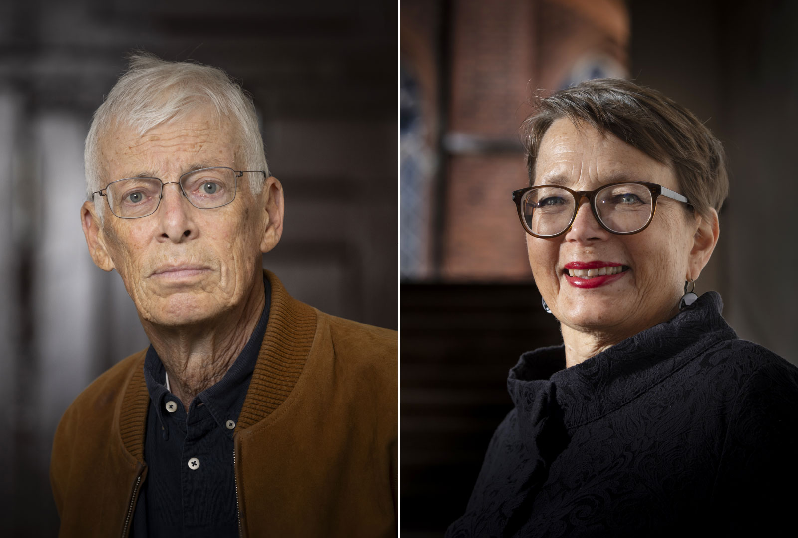 Jesper Svenbro och Carina Burman prisas av Samfundet De Nio