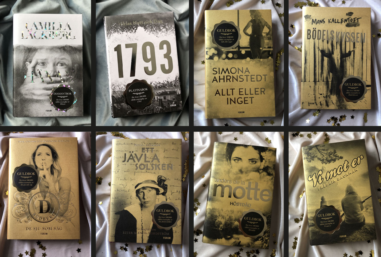 Förlagets bästsäljande böcker belönade vid årets Guldboksgala