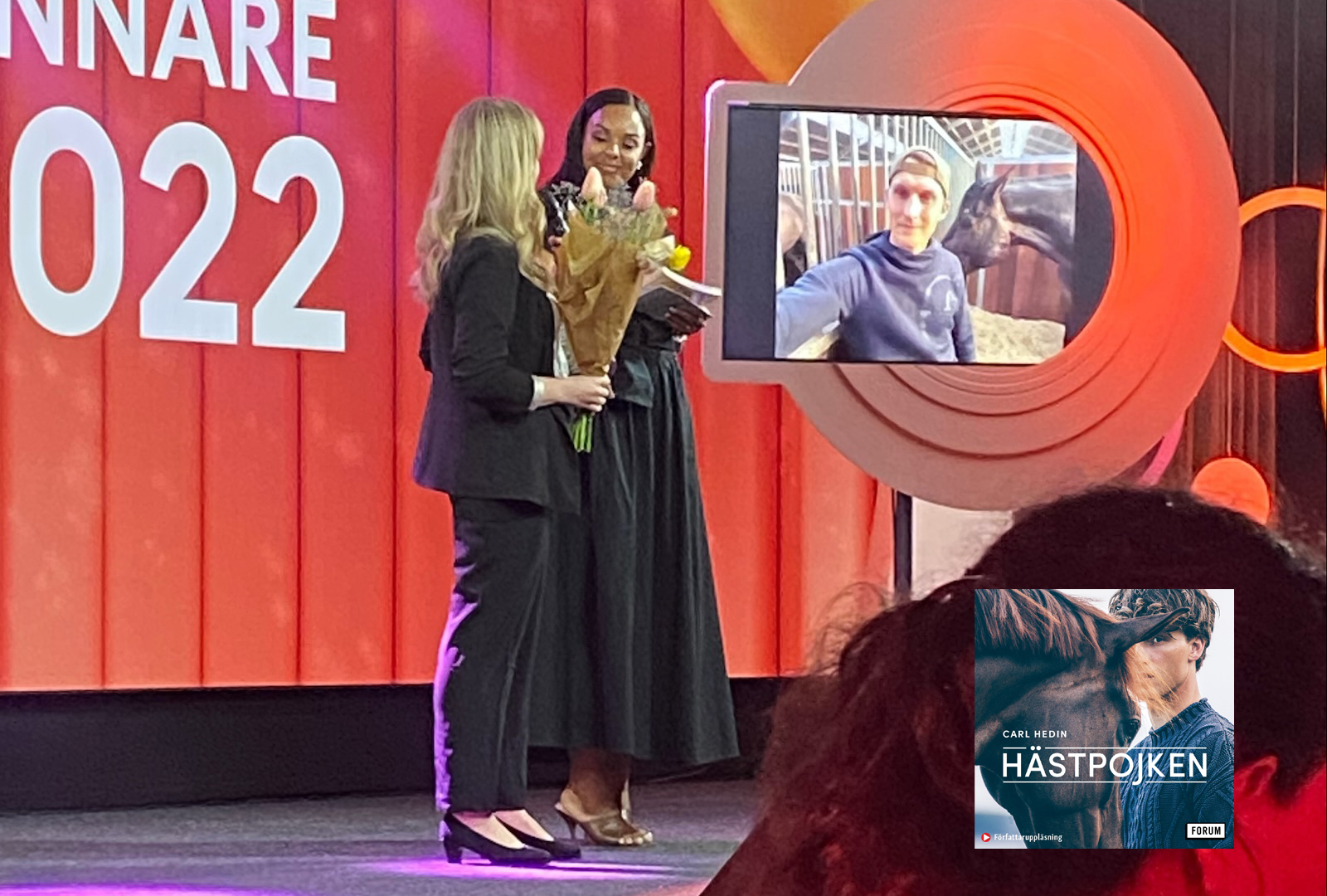 Carl Hedin och Frida Bank belönas med ljudbokspris