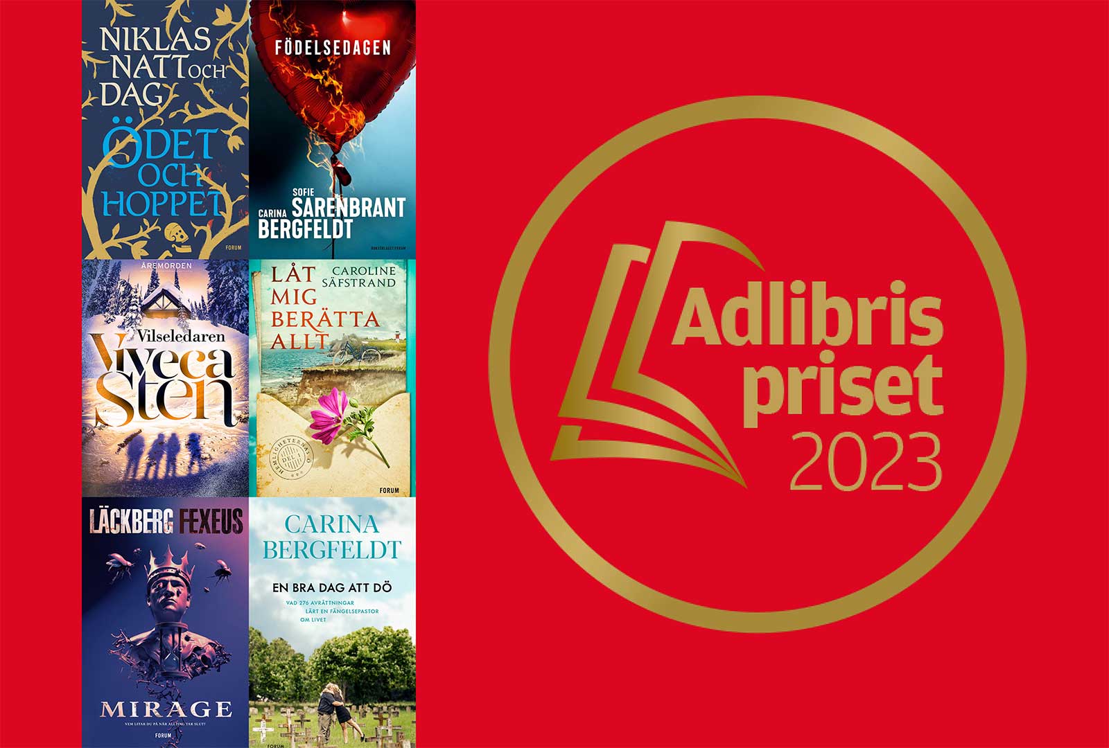 De nomineras till Adlibrispriset 2023 – kan bli årets böcker