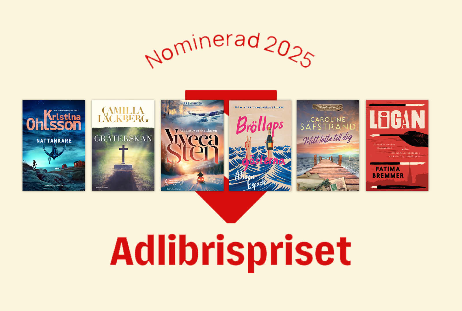 De är nominerade till Adlibrispriset 2025