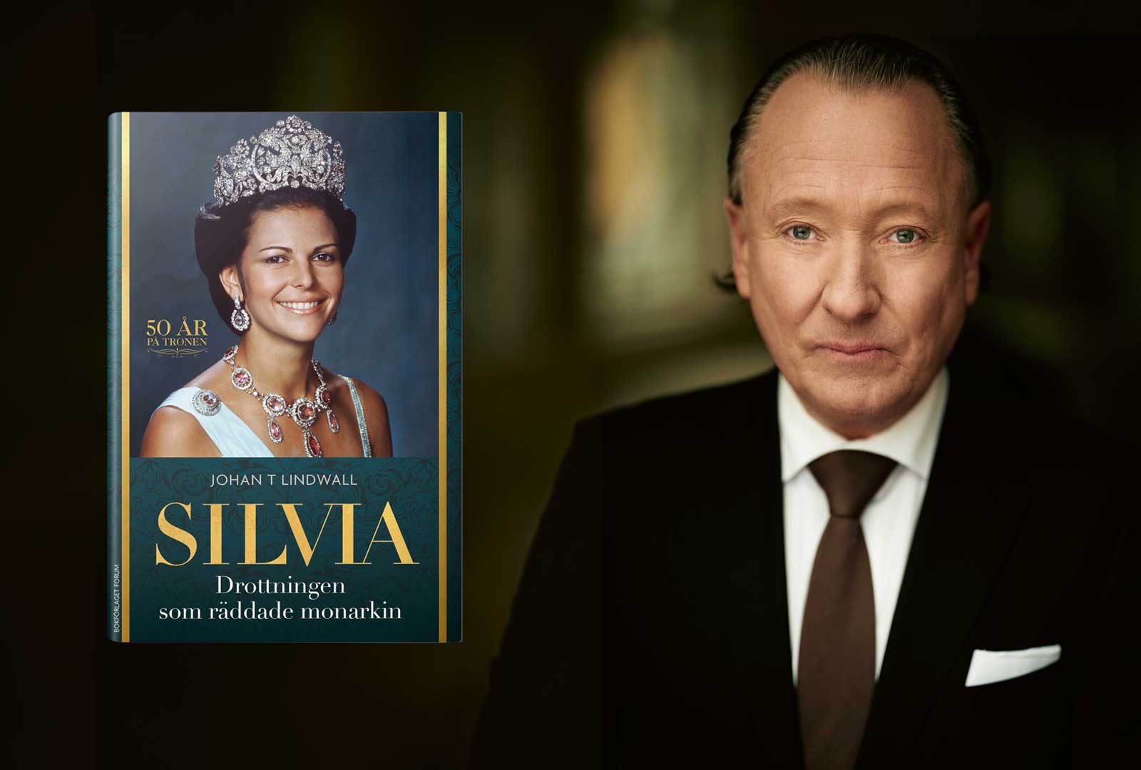 Silvia firar femtio år som drottning och Johan T Lindwall skildrar hennes fem decennier i ny bok
