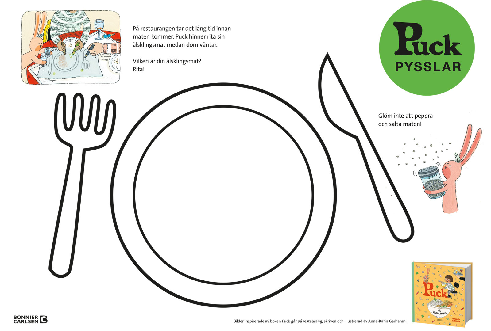 Puck pysslar – ladda ner och skriv ut pyssel