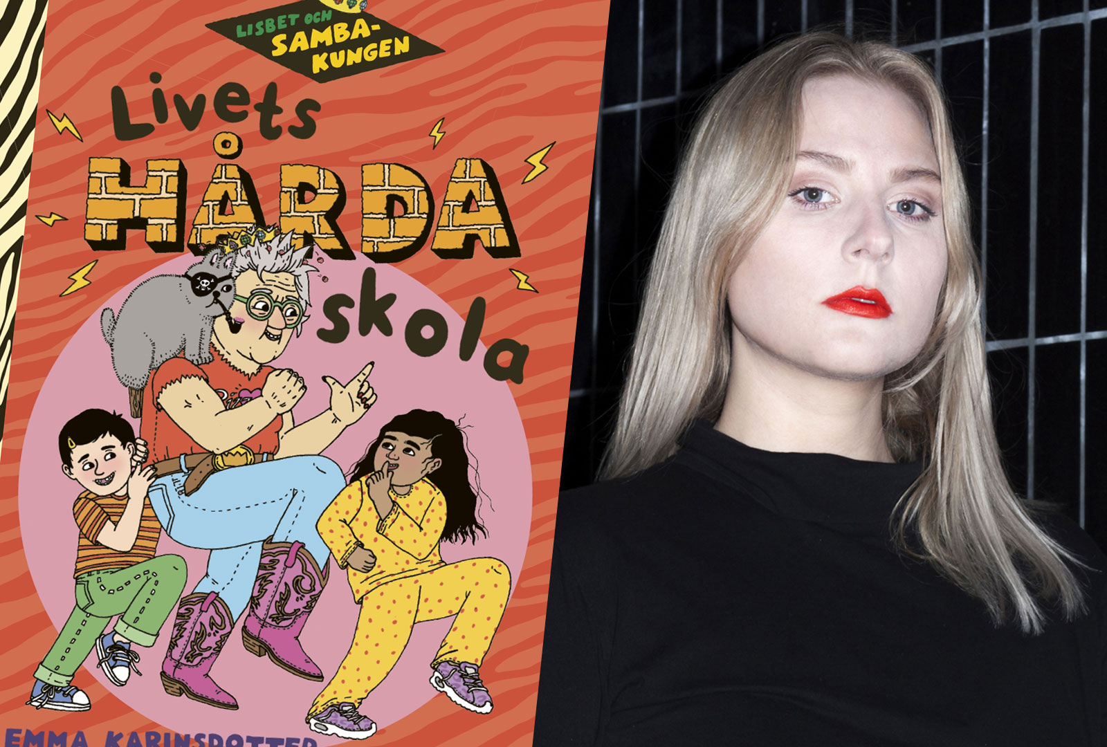 En illustratör med örat tätt mot texten