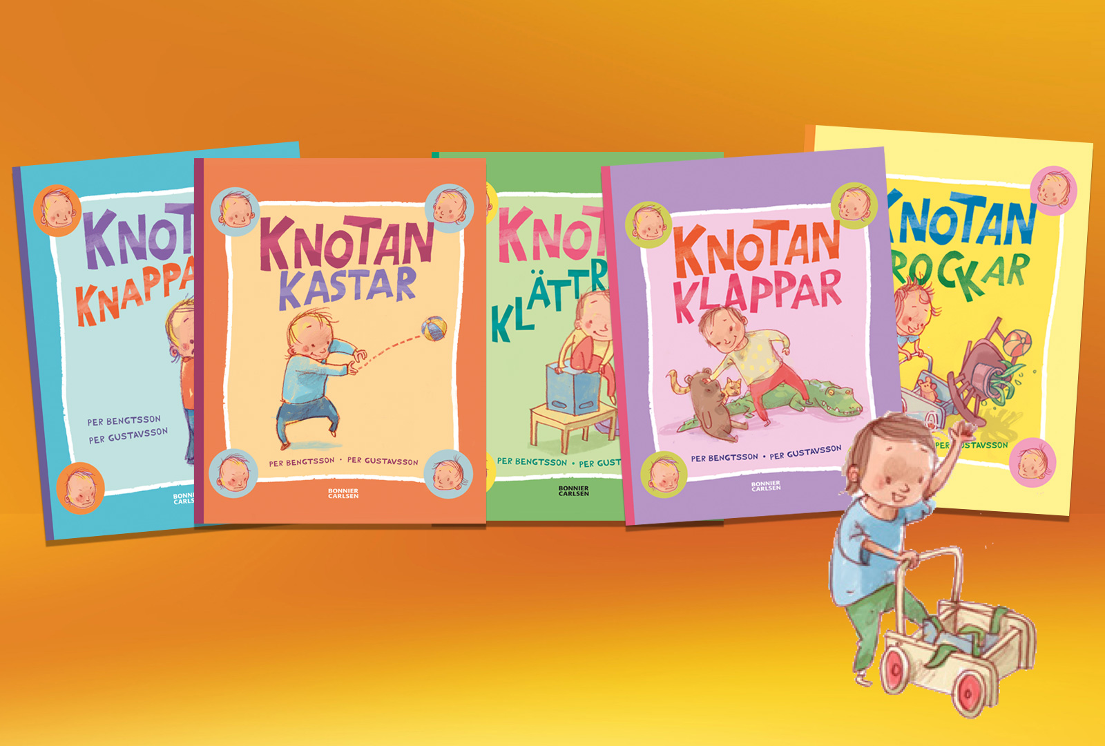 Böckerna om Knotan har fått eget rum i en utställning