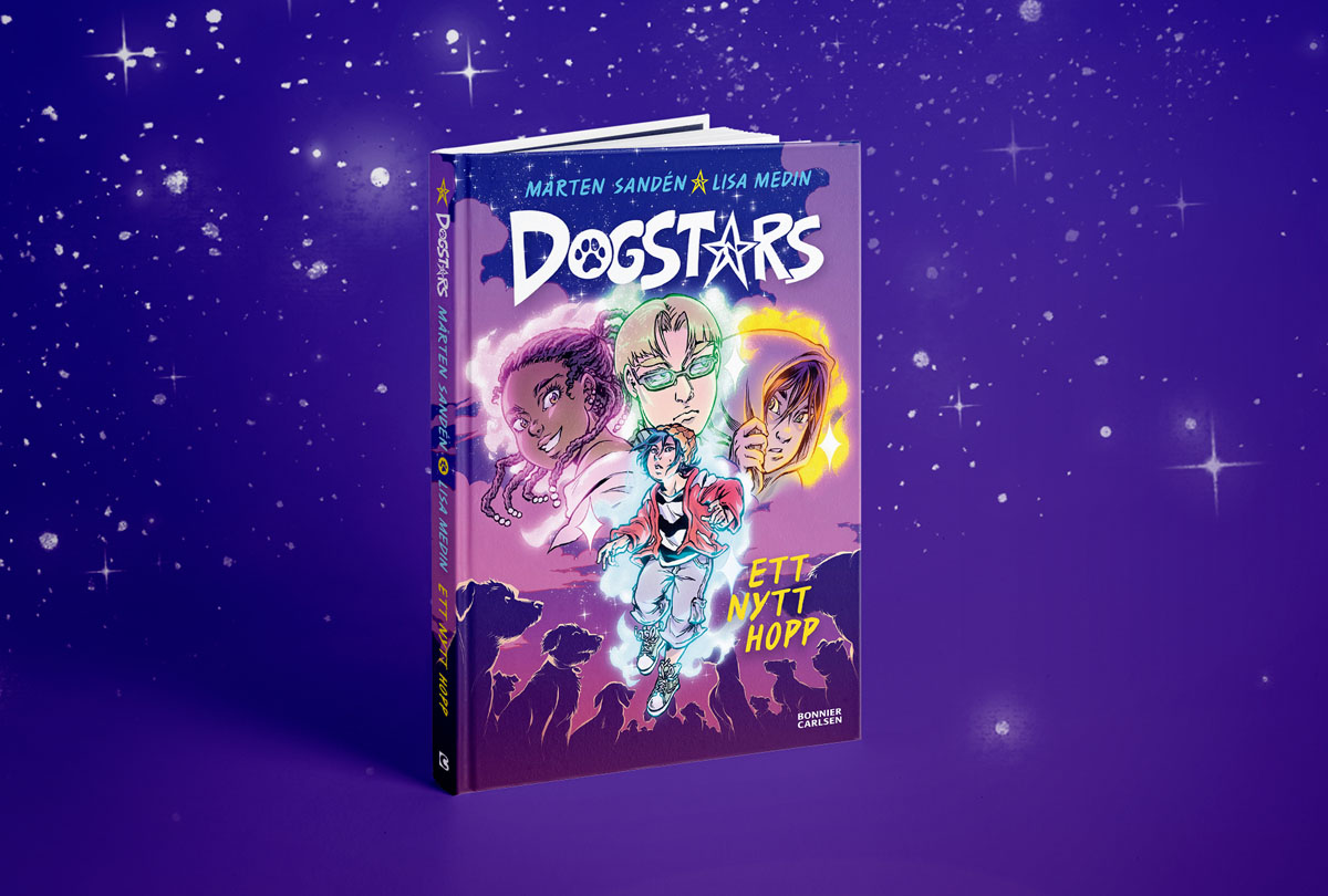 Hjältar, hundar och hejdlös humor i ny serie av Mårten Sandén