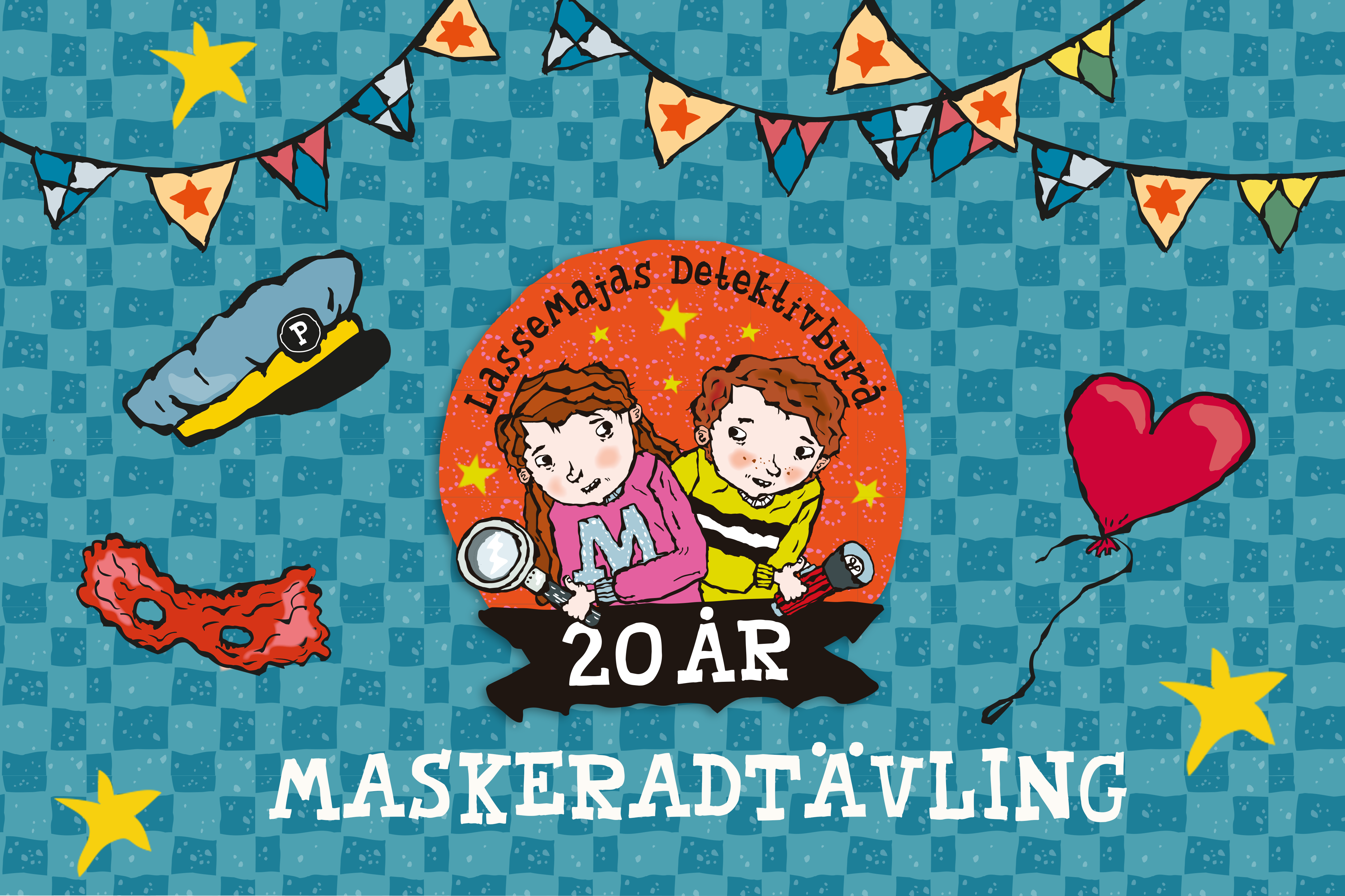 LasseMajas detektivbyrå firar 20 år – tävla om en maskeradfest för din klass