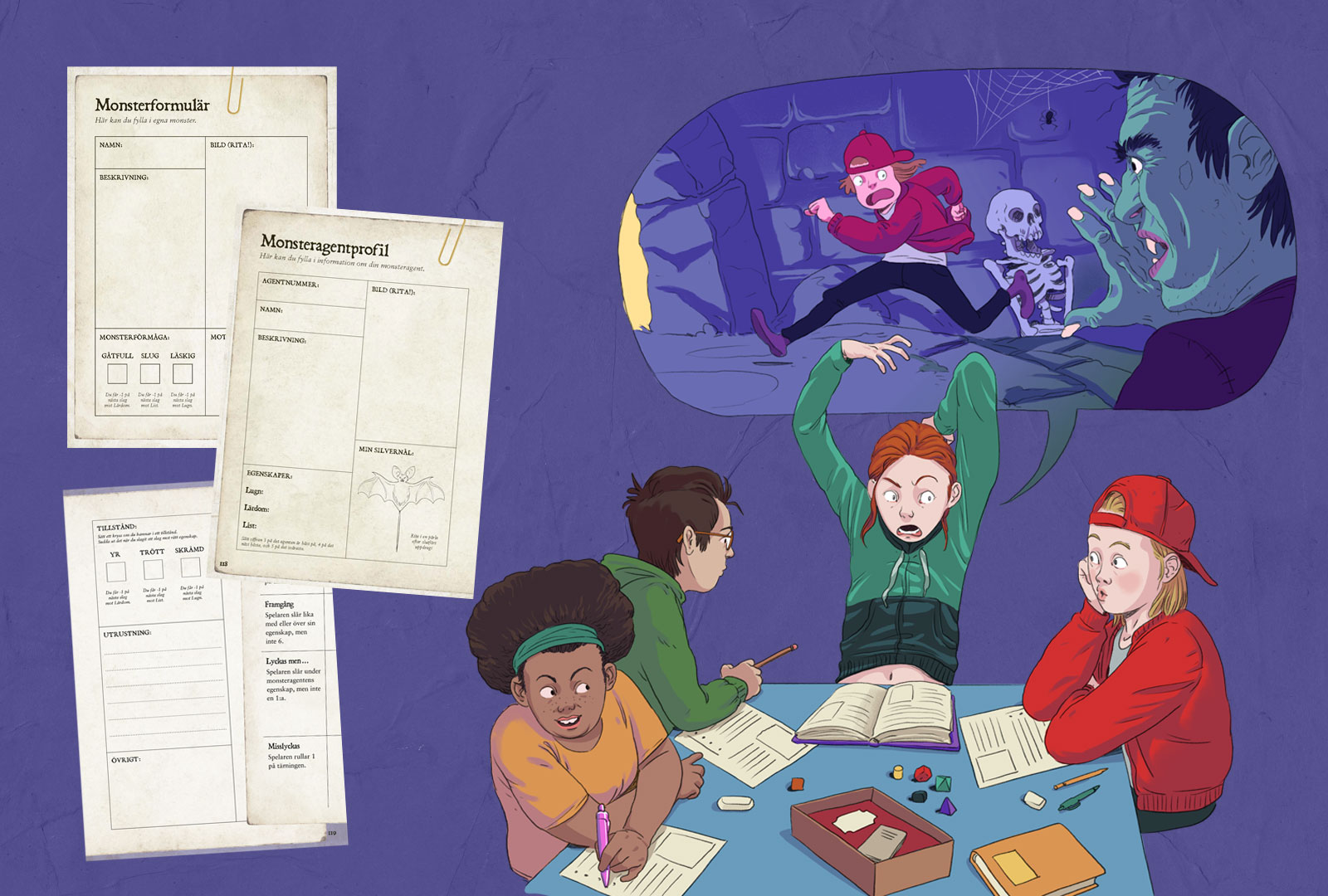 Nelly Rapps rollspelsbok för monsteragenter: Formulär och mallar