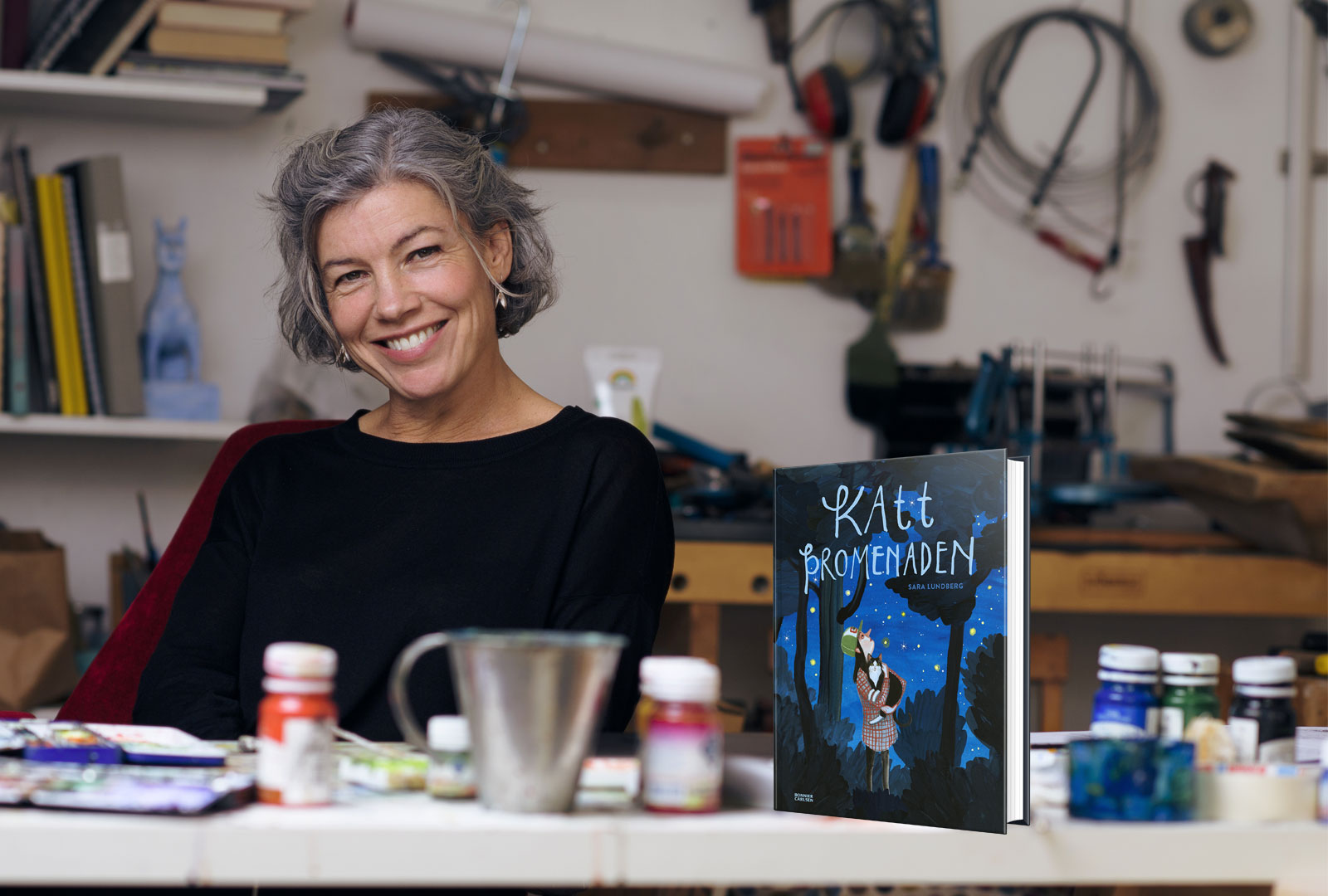 Följ med till Sara Lundbergs ateljé