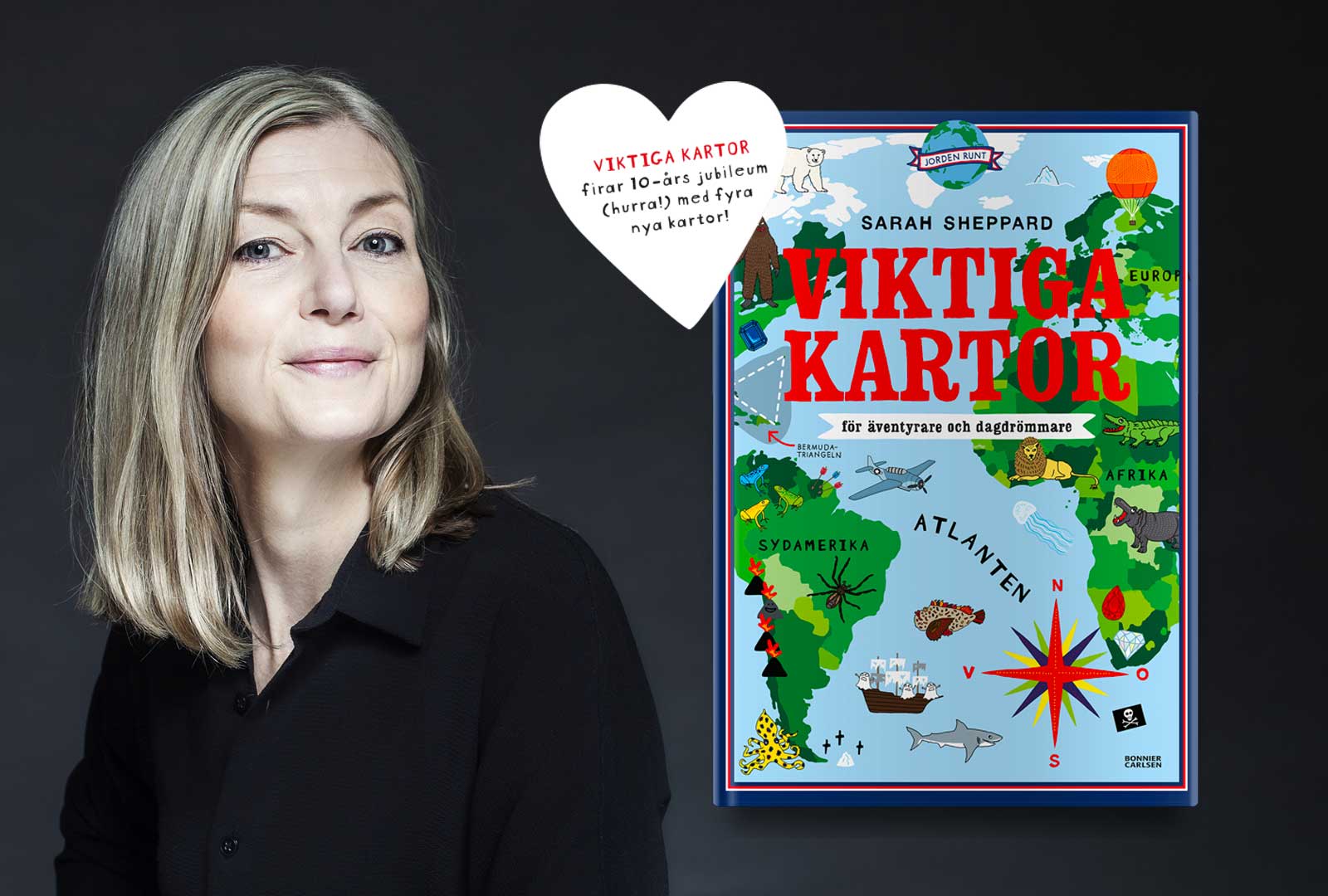 Sarah Sheppards succébok Viktiga kartor fyller 10 år