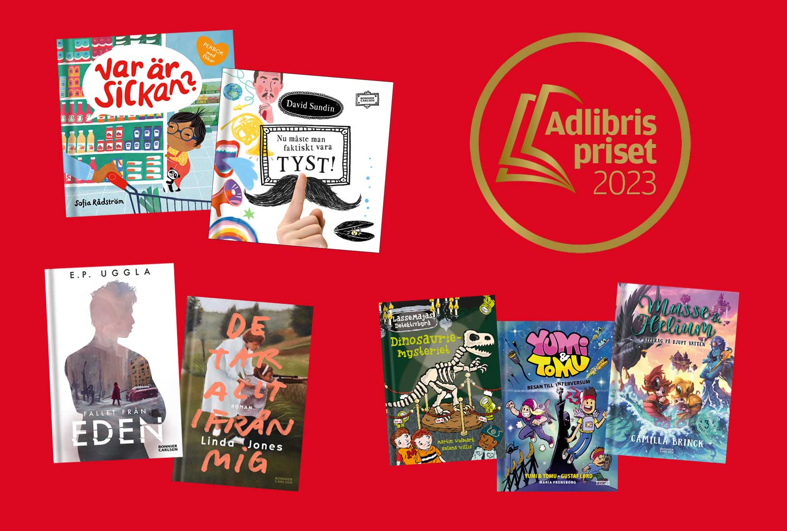 De nomineras till Adlibrispriset 2023 – kan bli årets böcker