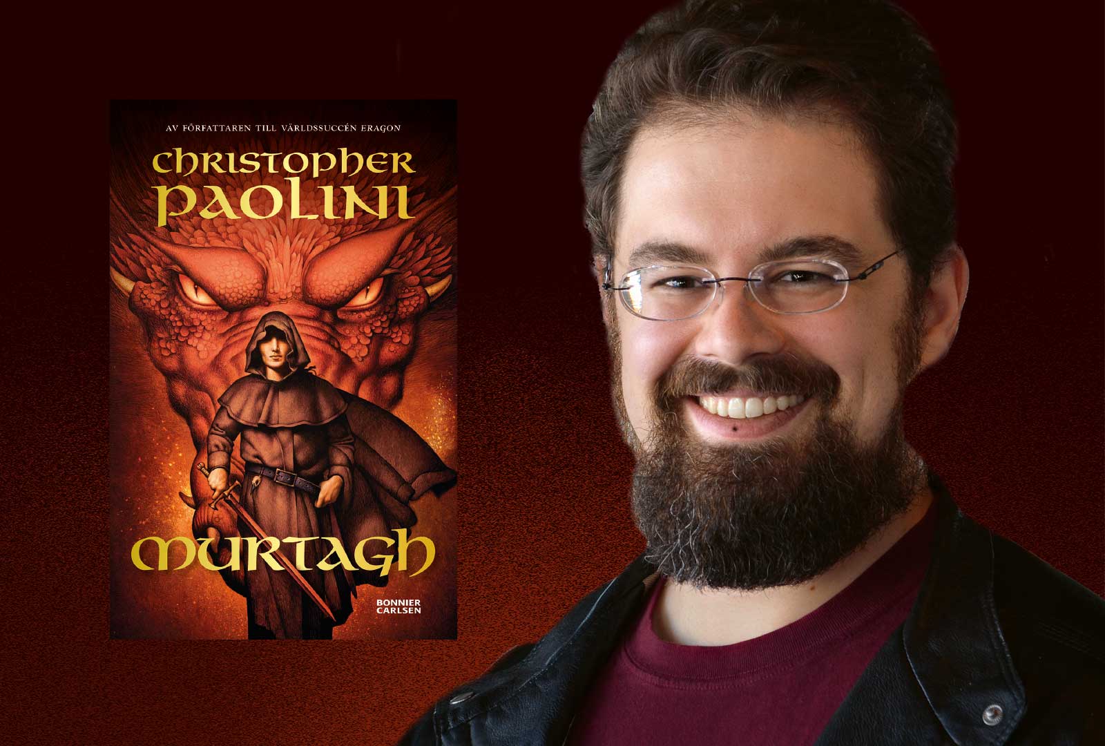 Den amerikanske succéförfattaren Christopher Paolini till Stockholm