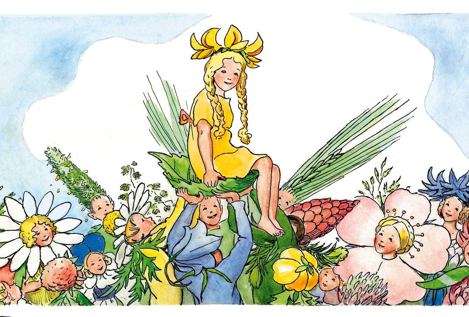 Blomsterfesten på Junibacken i Stockholm