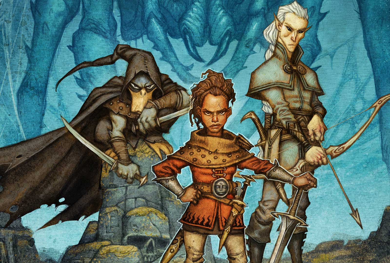 Ladda ner fyra äventyrare från Drakar och demoner: Uppvaknandet