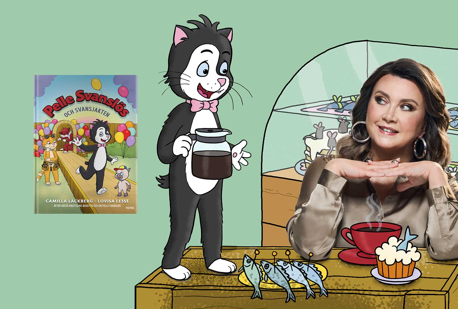 Nu får Pelle Svanslös nya äventyr – med hjälp av Camilla Läckberg