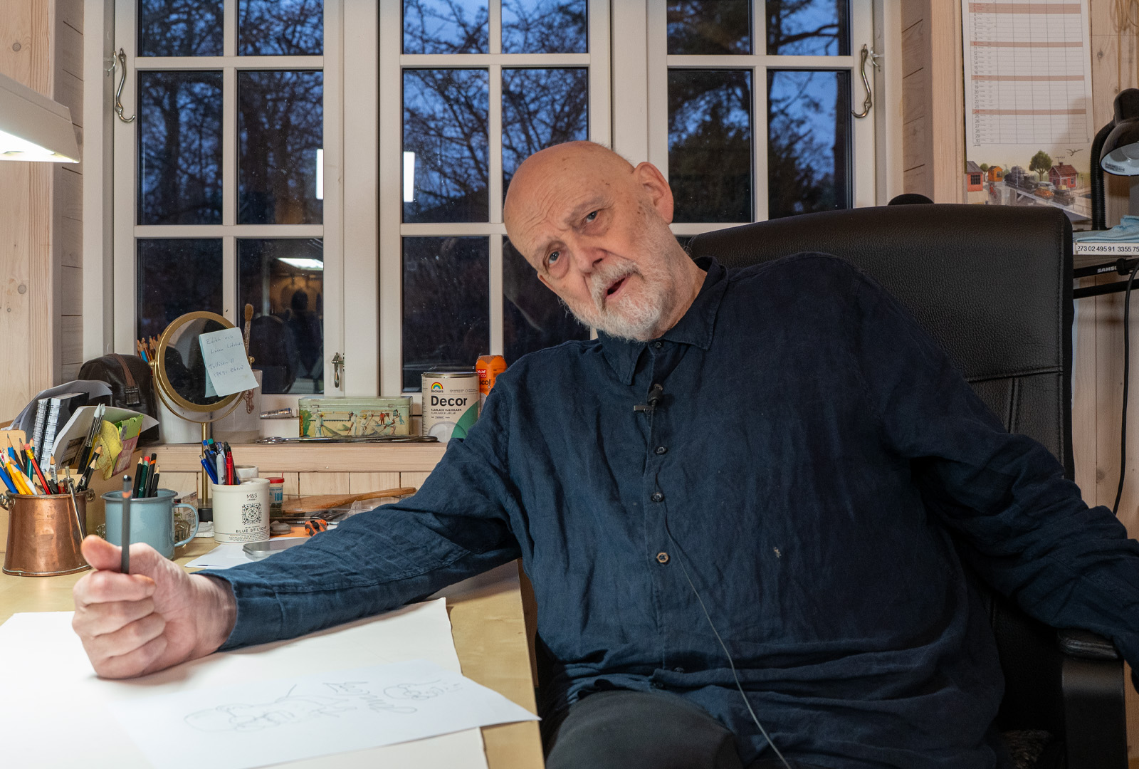 Följ med till Jan Lööfs-ateljé