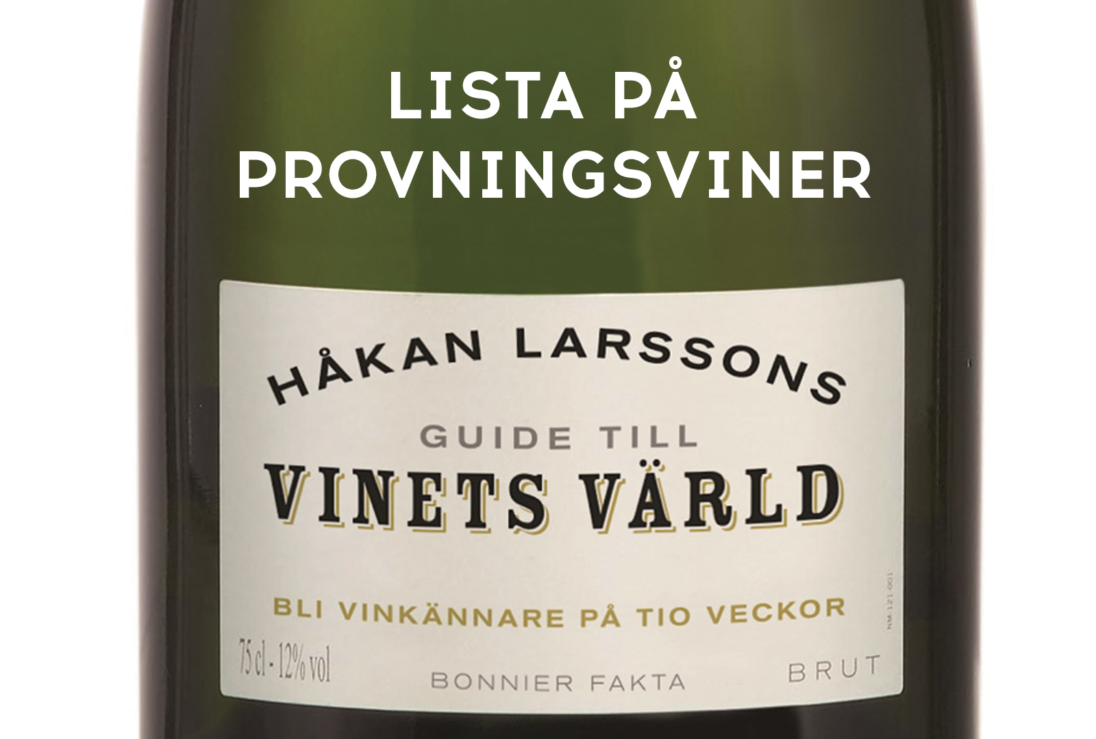 Uppdatering av viner i bokens provningar