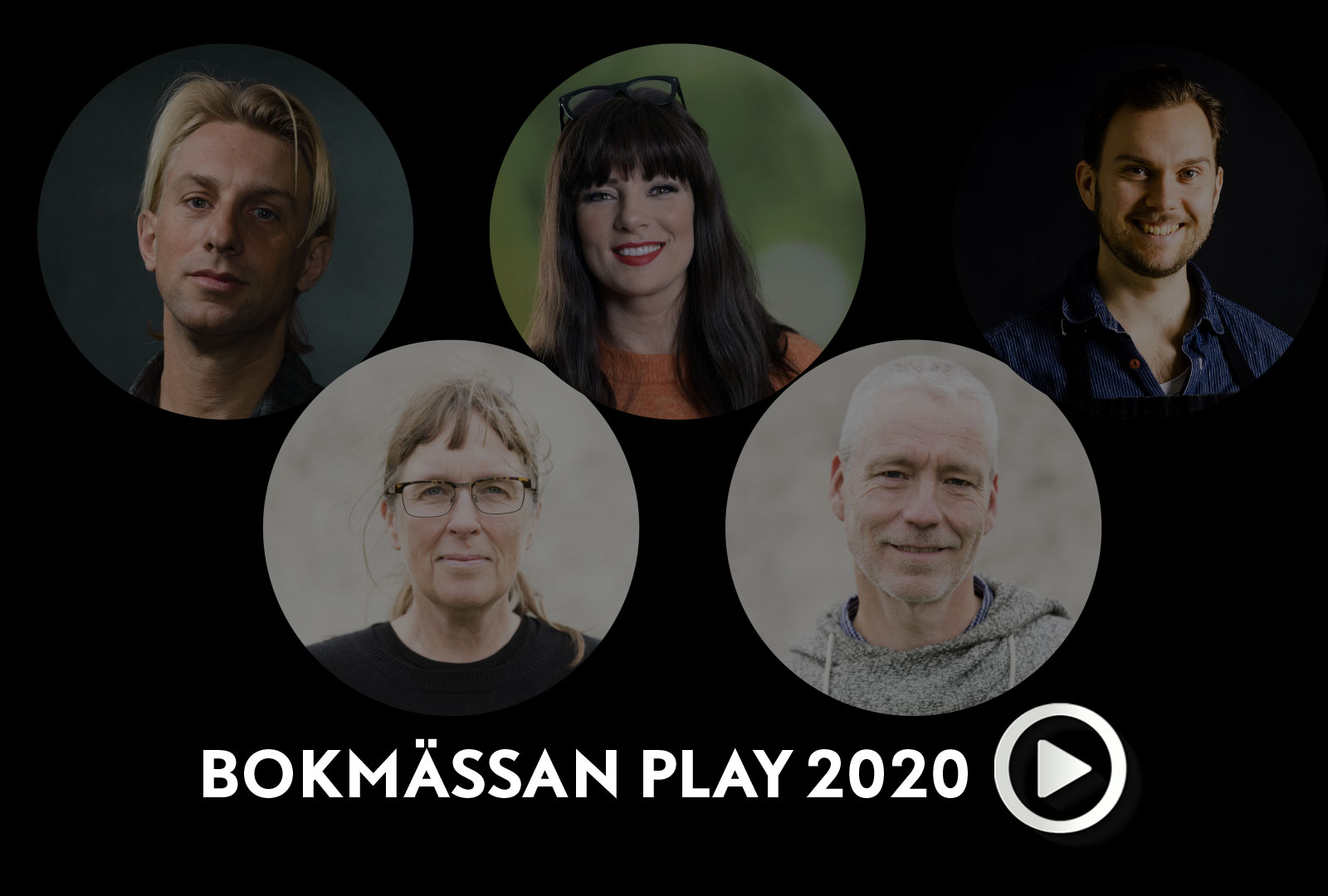 Medverkande författare på Bokmässan play 2020