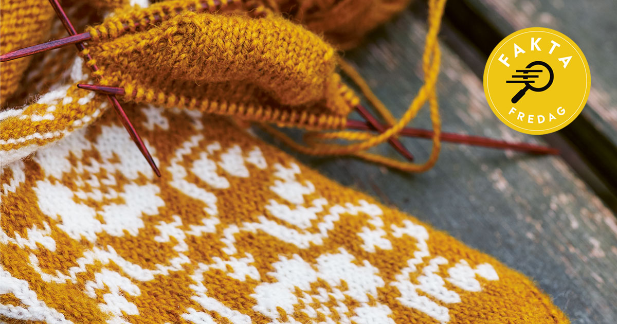Sticka dina julklappar för vem vill inte få ett par sköna yllesockor