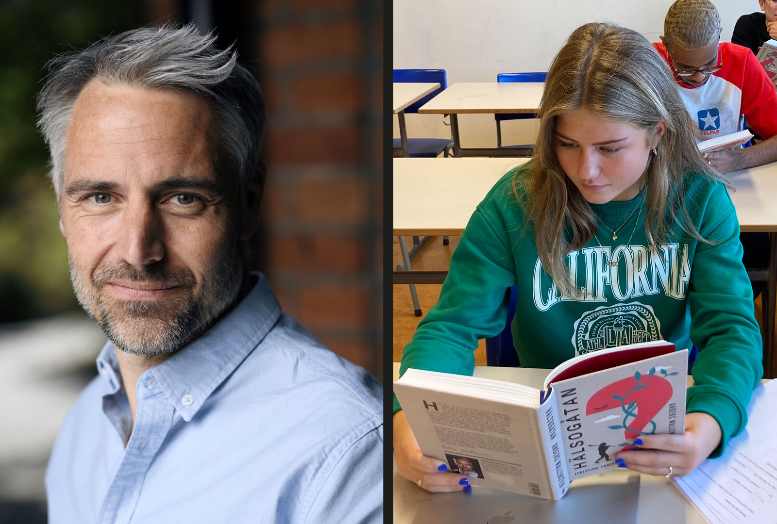 Bonnier Fakta och SCRIIN erbjuder klassuppsättningar av Anders Wallenstens bok Hälsogåtan till skolelever