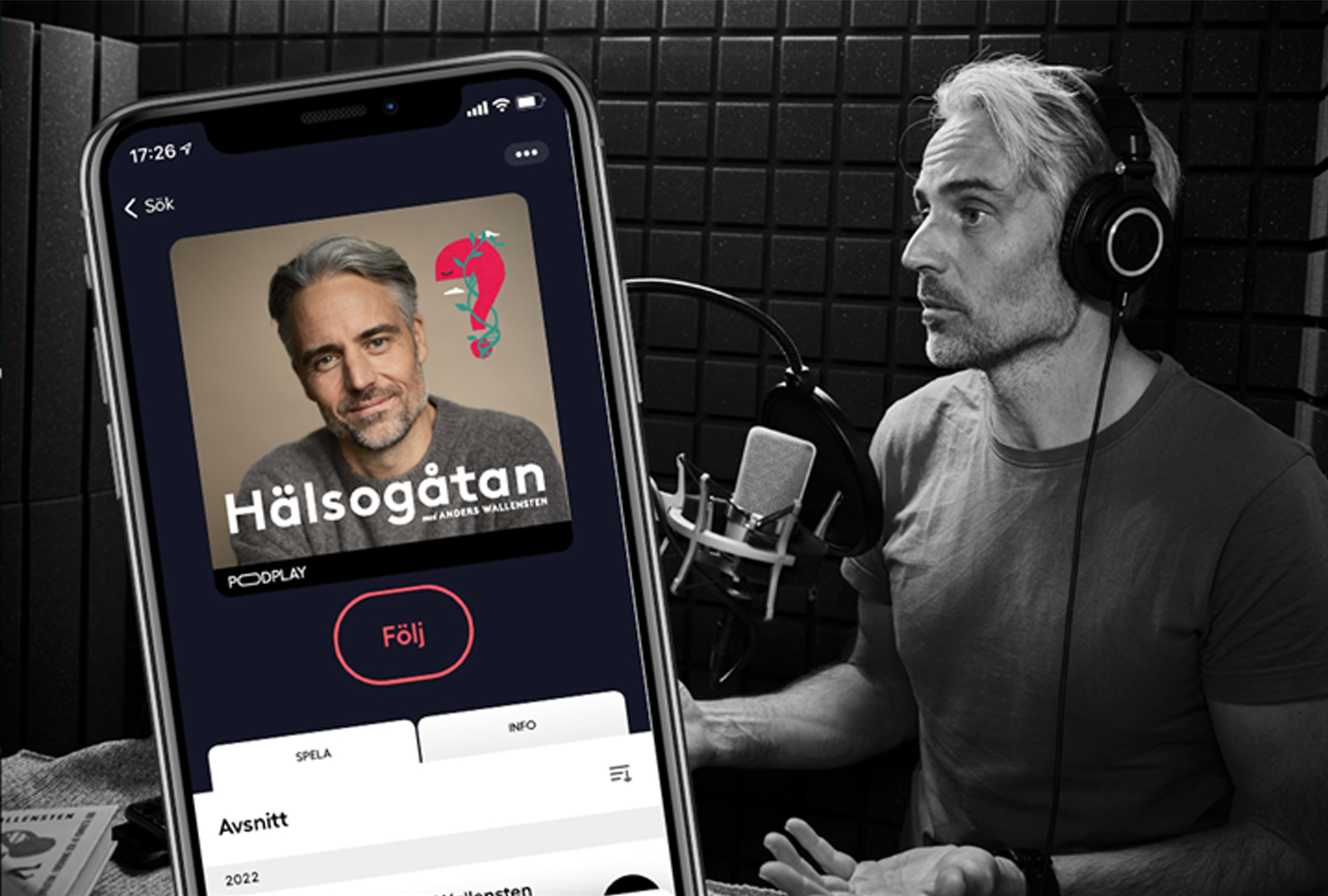 Anders Wallensten lanserar podden Hälsogåtan