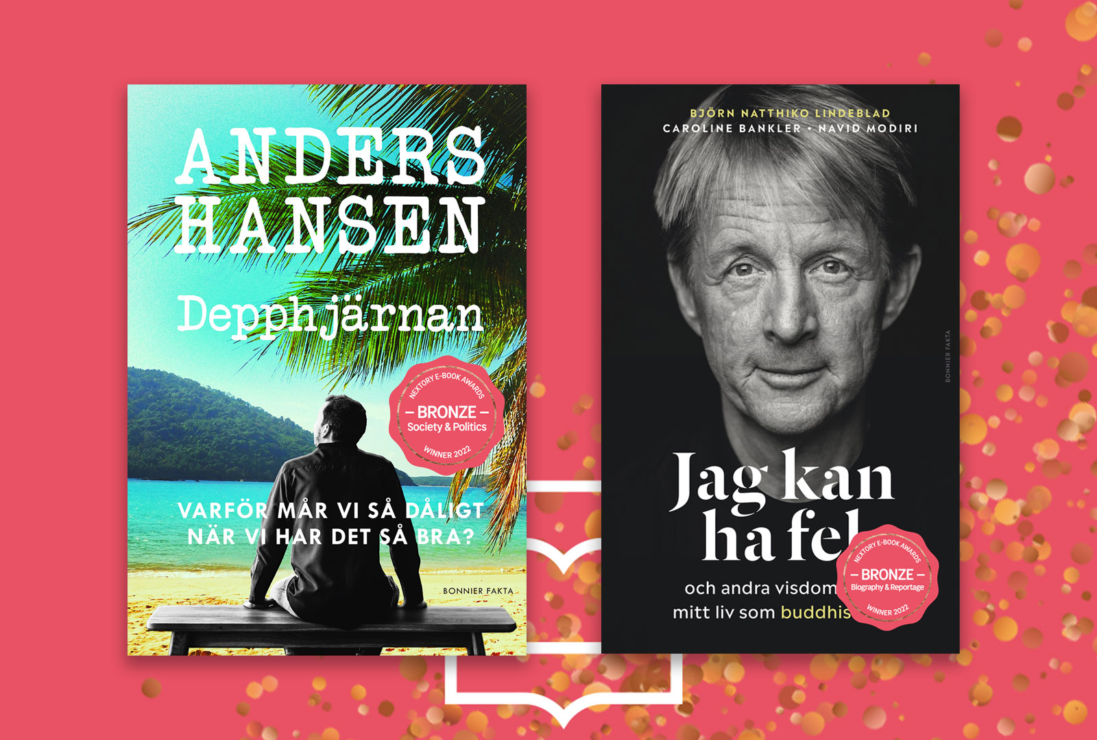 Anders Hansen och Björn Natthiko Lindeblad prisas i Nextory E-book Awards