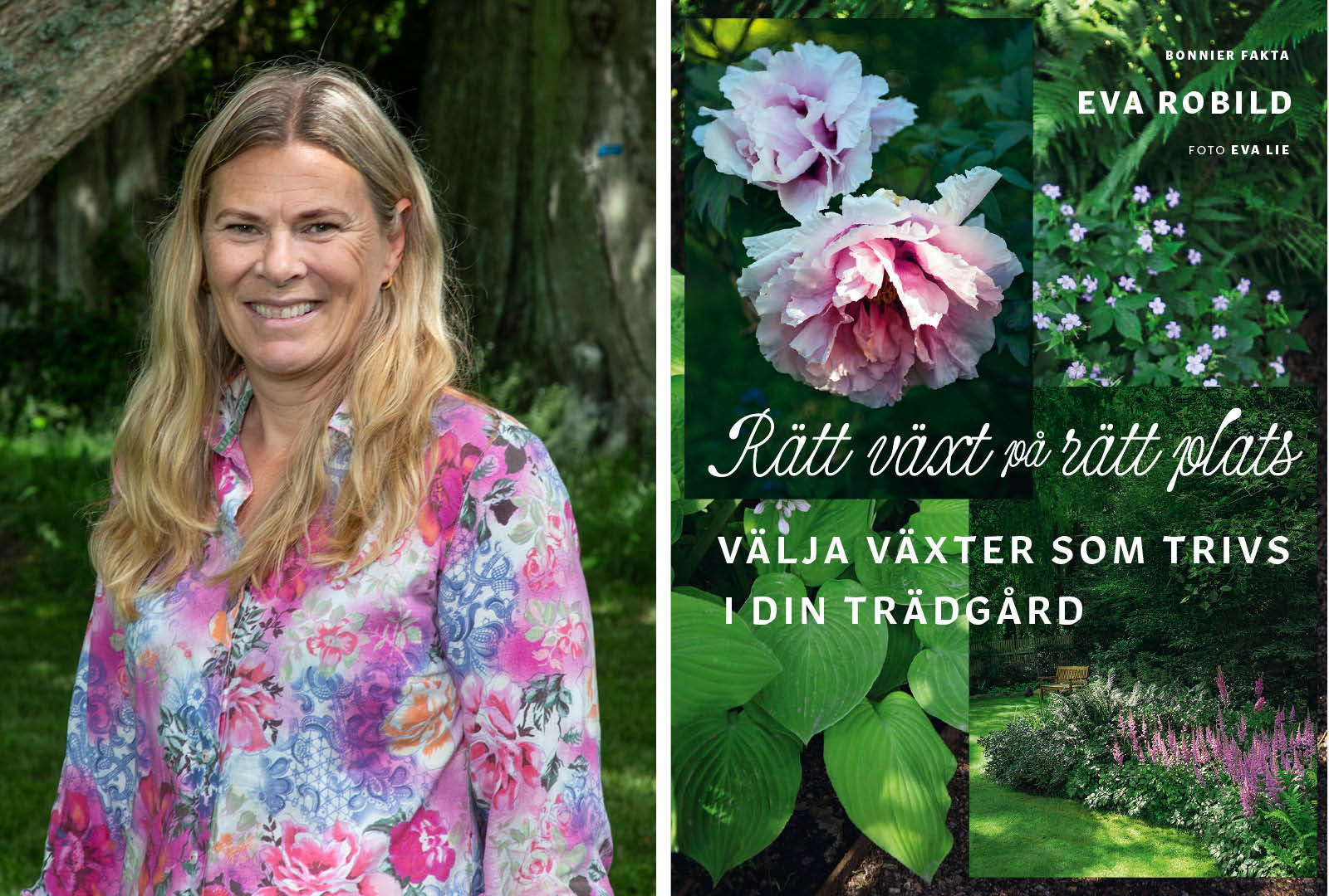 Rätt växt på rätt plats av Eva Robild nomineras till Årets trädgårdsbok 2025