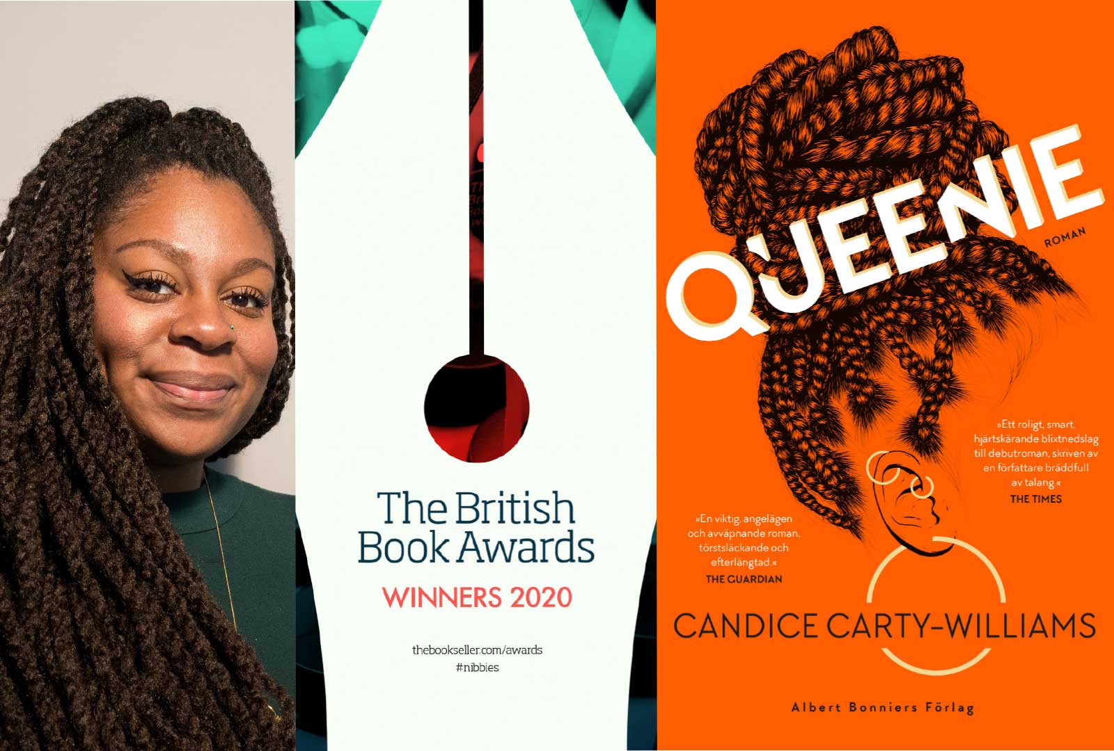 Candice Carty-Williams och Queenie prisas av British Book Awards